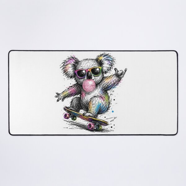 Item preview, Skateboarder Koala with Bubble Gum designed and sold by Snurly.