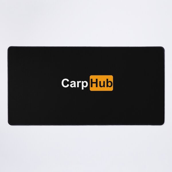 Item preview, CarpHub Funny Parody - Sarcastic Carp Fishing Logo designed and sold by GeekAnglerStore.