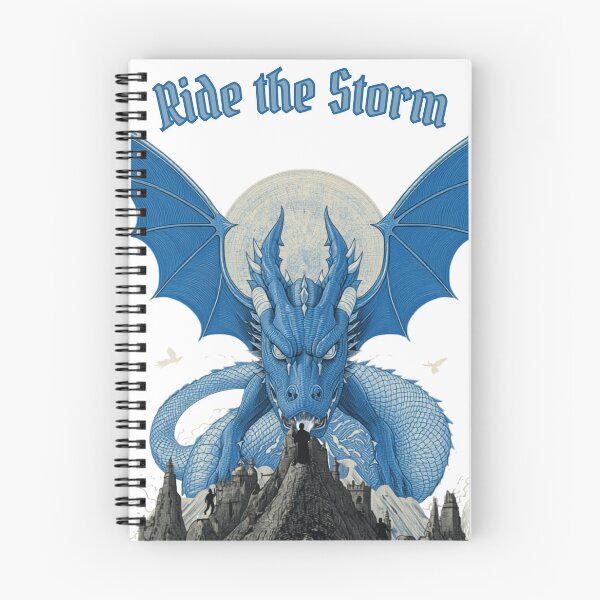 Item preview, Engraved azure blue dragon vintage art designed and sold by MemoryZoneOfficial.