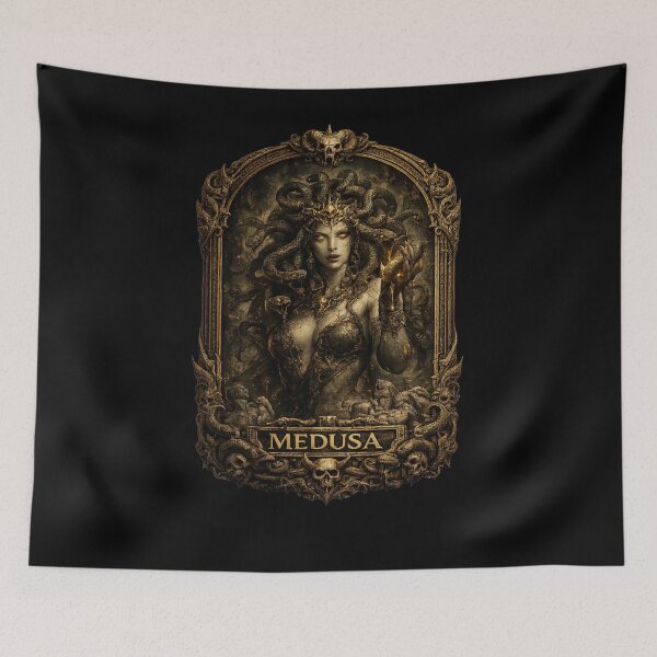 Item preview, Medusa Gorgon – Dark Greek Mythology Gothic Art designed and sold by LintonGriffin.