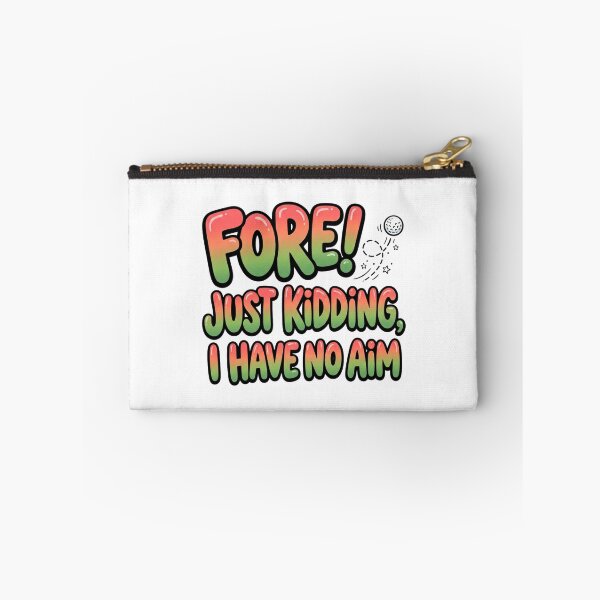 Item preview, Fore Just Kidding I Have No Aim Funny Golf Quote designed and sold by StickVerse by Owais.