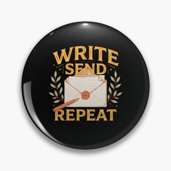 Item preview, Write Send Repeat T-Shirt, Letter Writing Shirt, Snail Mail Lover Tee, Vintage Correspondence Gift designed and sold by Daily Mood Tees.