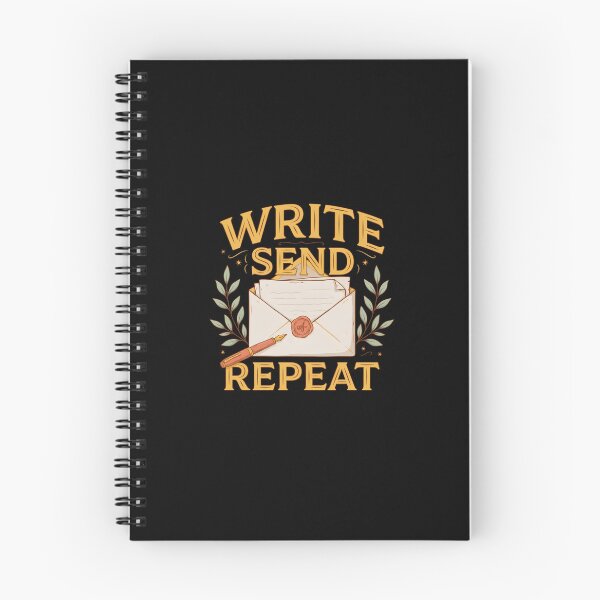 Item preview, Write Send Repeat T-Shirt, Letter Writing Shirt, Snail Mail Lover Tee, Vintage Correspondence Gift designed and sold by Daily Mood Tees.