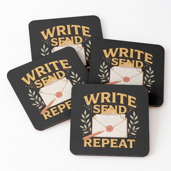 Item preview, Write Send Repeat T-Shirt, Letter Writing Shirt, Snail Mail Lover Tee, Vintage Correspondence Gift designed and sold by Daily Mood Tees.