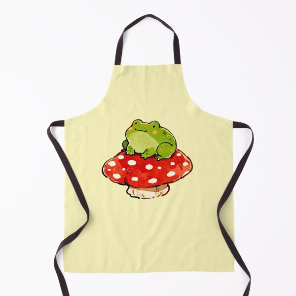 Item preview, Cute Frog Sitting On Red Mushroom designed and sold by jianina-alondra.