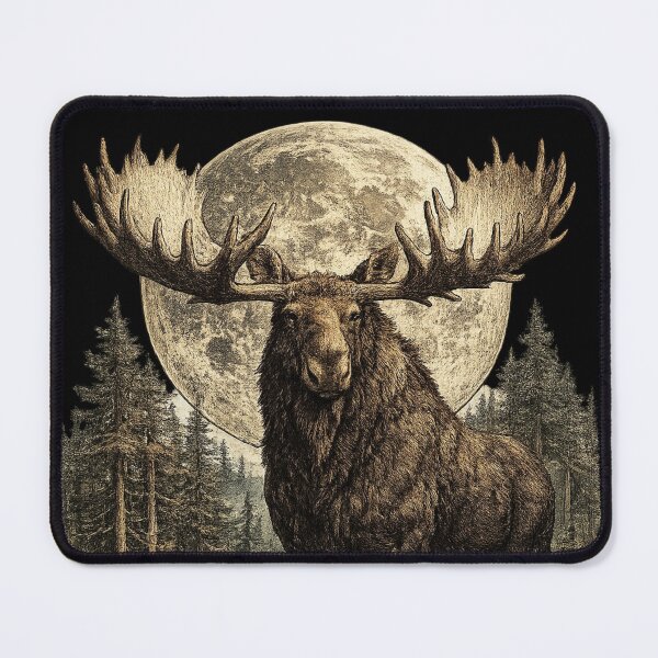 Item preview, Lunar Moose designed and sold by KrungiT Design .