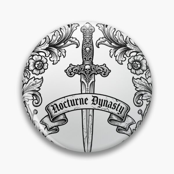 Item preview, Nocturne Dynasty Royal Sword Crest designed and sold by WearTheVibe Store.