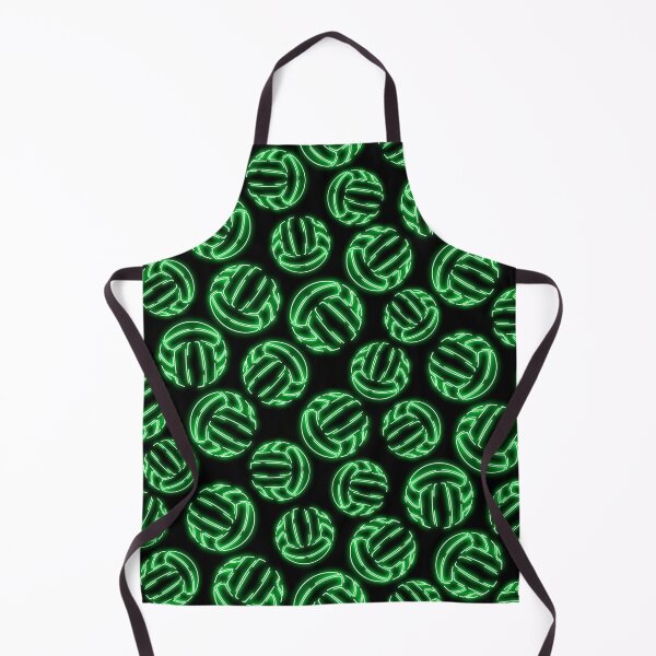 Item preview, Neon glow line art sketch volleyballs - green designed and sold by katzdzynes.