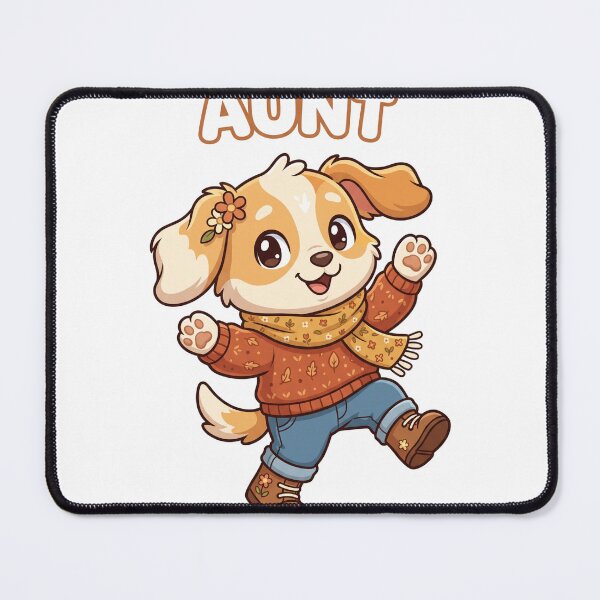 Item preview, Cute Aunt Dog Fall Autumn Floral Cozy Aunt Gift Design designed and sold by favoprintaart.