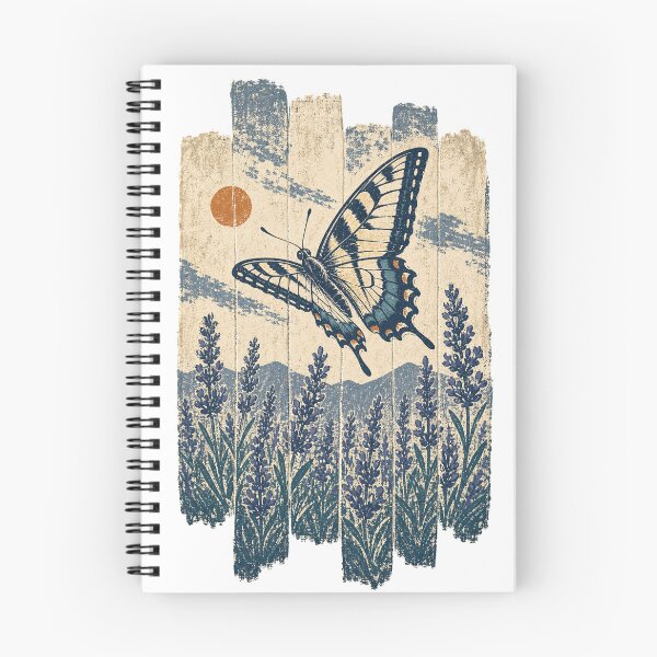 Item preview, Swallowtail Butterfly in the Lavender Field Wild Animal Wildlife Art designed and sold by VisualArtsOasis.