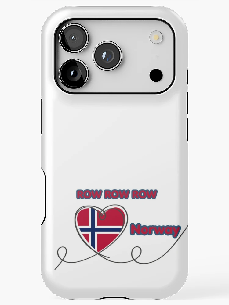 Thumbnail 1 of 4, iPhone Case, ROW ROW ROW Norway designed and sold by AMCreatix.