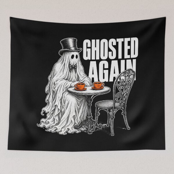 Item preview, Ghosted Again — Funny Ghost Coffee Date Halloween Shirt designed and sold by Uglyandcute.