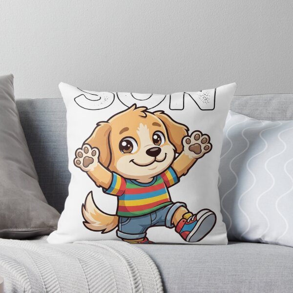Item preview, Cute Son Dog Rainbow Colorful Son Gift Family Design designed and sold by favoprintaart.