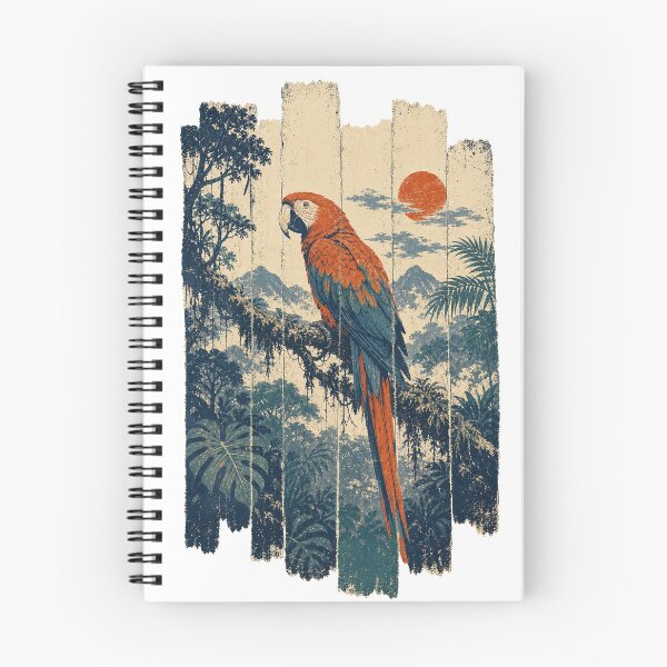 Item preview, Scarlet Macaw in the Rainforest Canopy Wild Animal Animal Nature Art designed and sold by VisualArtsOasis.