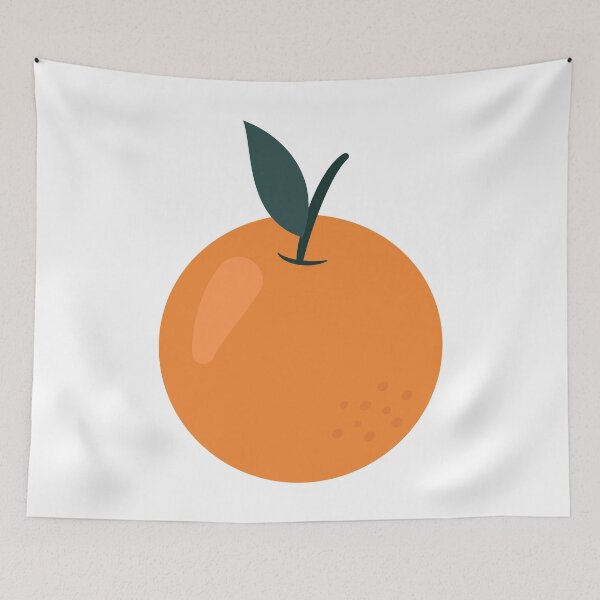 Item preview, Minimalist Flat Art Orange Fruit Graphic designed and sold by Vision Crafted.