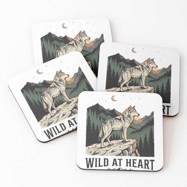Item preview, Wild At Heart Mountain Wolf designed and sold by Origamoart.