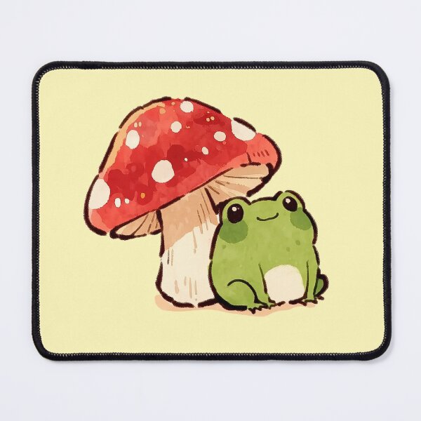 Item preview, Happy Frog Beside Red Mushroom designed and sold by jianina-alondra.