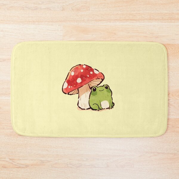 Item preview, Happy Frog Beside Red Mushroom designed and sold by jianina-alondra.