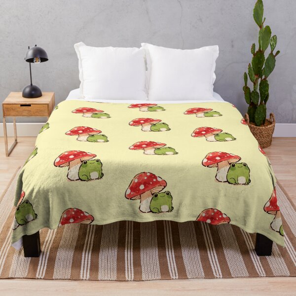 Item preview, Happy Frog Beside Red Mushroom designed and sold by jianina-alondra.