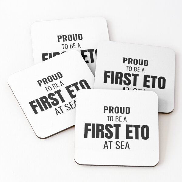 Item preview, Proud to be a First ETO at Sea (Black) designed and sold by ShipCrewNation.