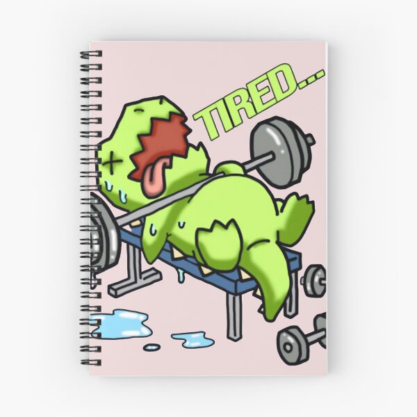 Item preview, Tired Dinosaur Weightlifting Funny designed and sold by CrewSacan.