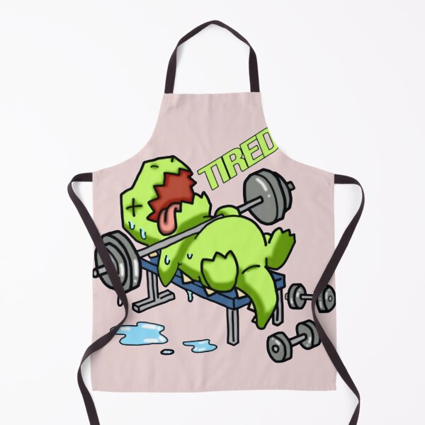 Item preview, Tired Dinosaur Weightlifting Funny designed and sold by CrewSacan.