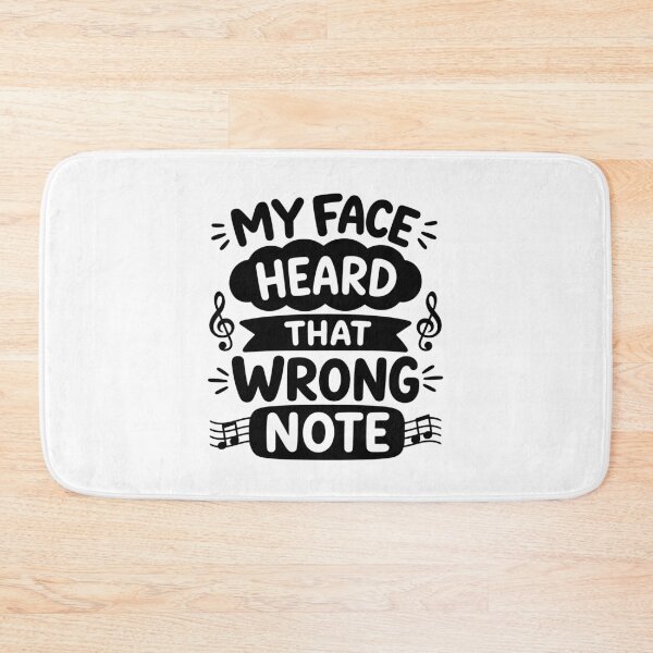 Item preview, My Face Heard That Wrong Note Funny Mood Music Humor designed and sold by gunaone-design.