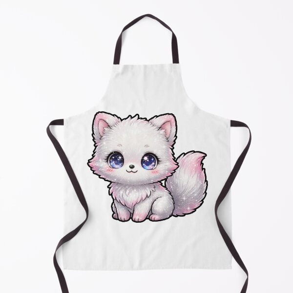 Item preview, White Ombre Shiny Fox - Cute Fluffy Pastel Fox Kawaii Glitter Fur designed and sold by PrettyCrypt.