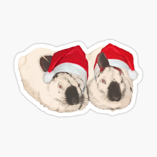 Christmas Rabbit Sticker