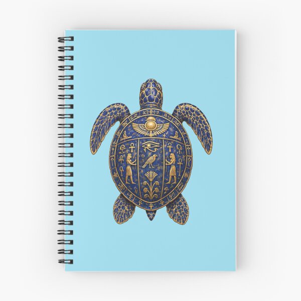 Item preview, Eye of Horus Sea Turtle | Ocean Ancient Egypt Art Collection designed and sold by Zaru Art Studio.