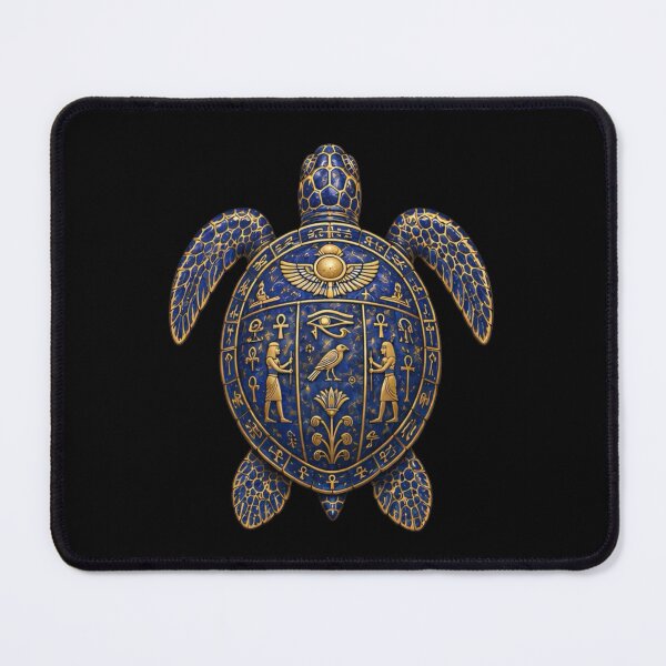 Item preview, Eye of Horus Sea Turtle | Ocean Ancient Egypt Art Collection designed and sold by Zaru Art Studio.