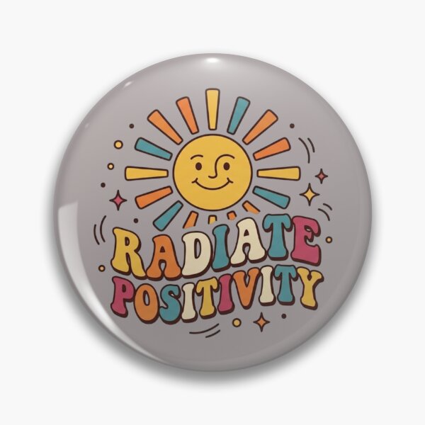Item preview, Radiate Positivity Retro Groovy Sun Affirmation designed and sold by Amituniqdesign .