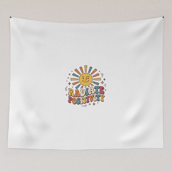 Item preview, Radiate Positivity Retro Groovy Sun Affirmation designed and sold by Amituniqdesign .