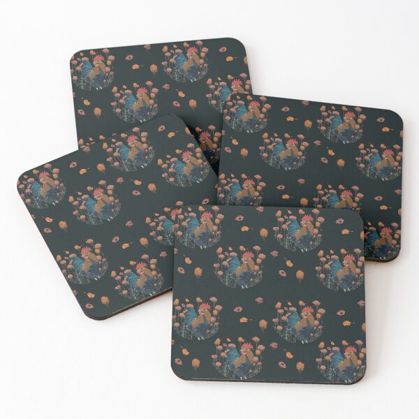 Item preview, Vintage Country Rooster in Poppy Meadow (Green) designed and sold by Grey-Lilly.
