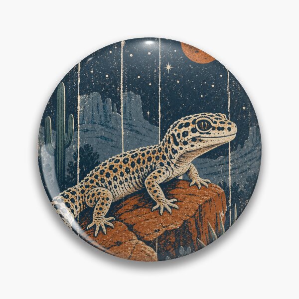 Item preview, Leopard Gecko on the Desert Rocks Wild Animal Animal Portrait designed and sold by VisualArtsOasis.