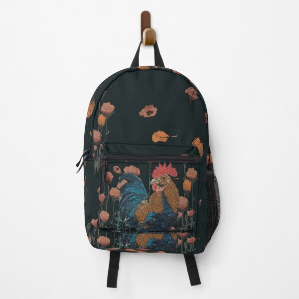 Item preview, Vintage Country Rooster in Poppy Meadow (Green) designed and sold by Grey-Lilly.