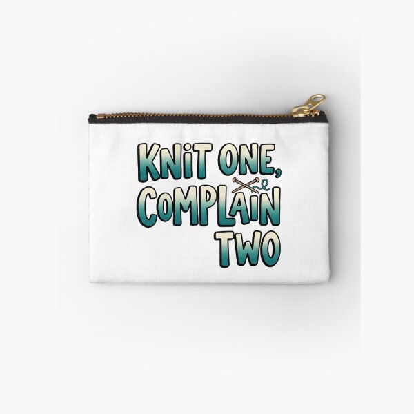 Item preview, Knit One Complain Two Funny Quote designed and sold by StickVerse by Owais.