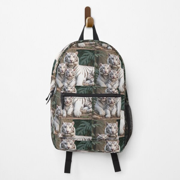 Item preview, White Tiger Family – Majestic Tiger Cubs in the Jungle designed and sold by TreatLLC.
