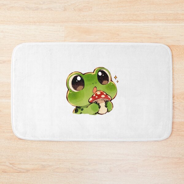 Item preview, Big Eyed Frog Holding Mushroom designed and sold by jianina-alondra.