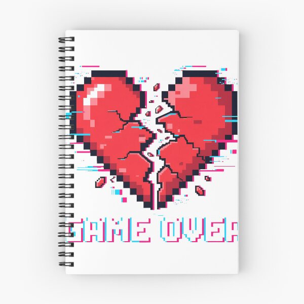 Item preview, Game Over Pixel Heart Broken Gamer designed and sold by Ameir12.
