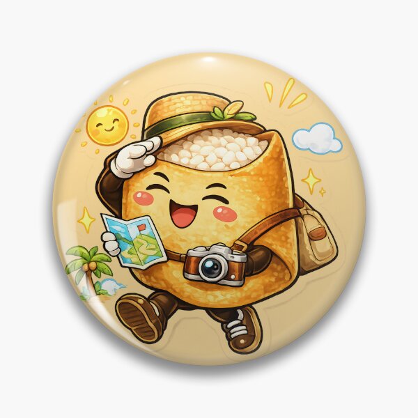 Item preview, Traveling Inari Sushi – Cute Japanese Food Adventurer designed and sold by OddGarage.