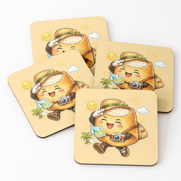 Item preview, Traveling Inari Sushi – Cute Japanese Food Adventurer designed and sold by OddGarage.