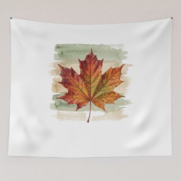Item preview, Watercolor Maple Leaf Fall Autumn Nature Seasonal Design designed and sold by favoprintaart.