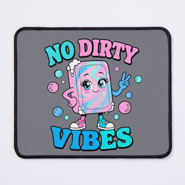 Item preview, No Dirty Vibes – Cute Pink & Blue Swirl Soap designed and sold by Aimetoi.