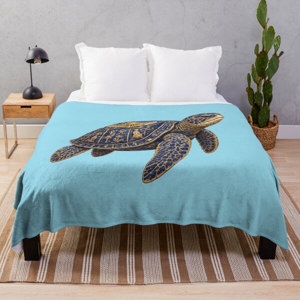 Item preview, Sacred Eye Sea Turtle | Ocean Ancient Egypt Art Collection designed and sold by Zaru Art Studio.