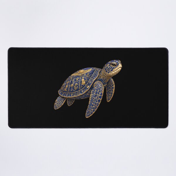 Item preview, Sacred Eye Sea Turtle | Ocean Ancient Egypt Art Collection designed and sold by Zaru Art Studio.