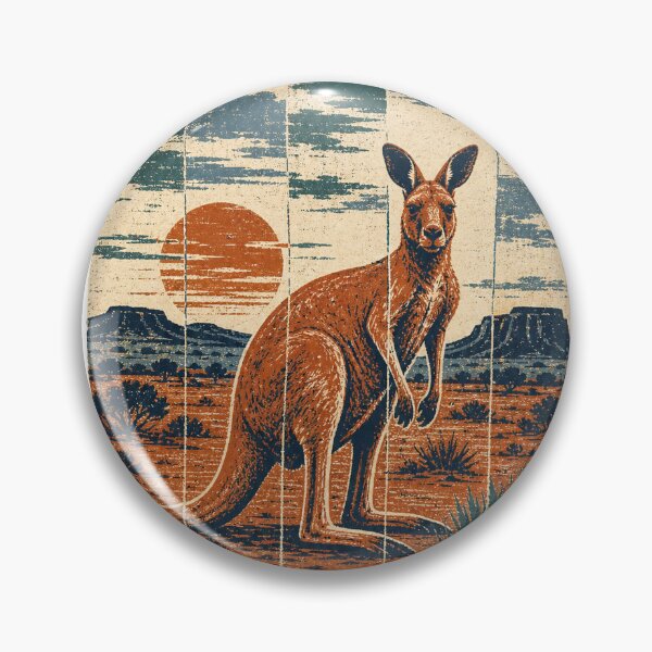 Item preview, Red Kangaroo in the Red Outback Wild Animal Animal Portrait designed and sold by VisualArtsOasis.