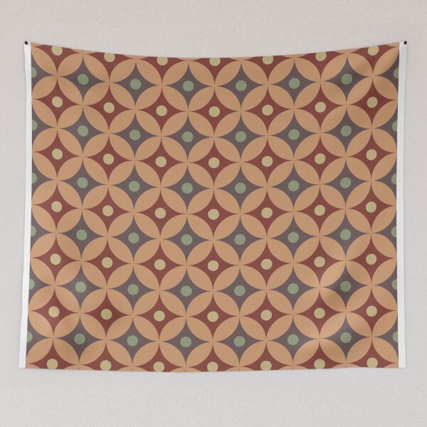 Item preview, Retro Geometric Circle Lattice Pattern designed and sold by The Design KAD.