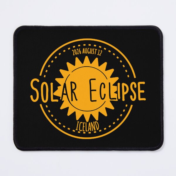 Item preview, Iceland 2026 august 12 Solar Eclipse orange color esign designed and sold by EmeraldeaArt.