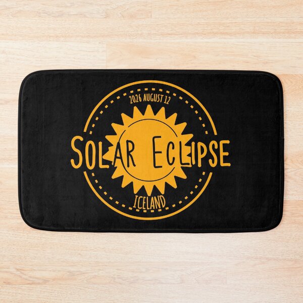 Item preview, Iceland 2026 august 12 Solar Eclipse orange color esign designed and sold by EmeraldeaArt.